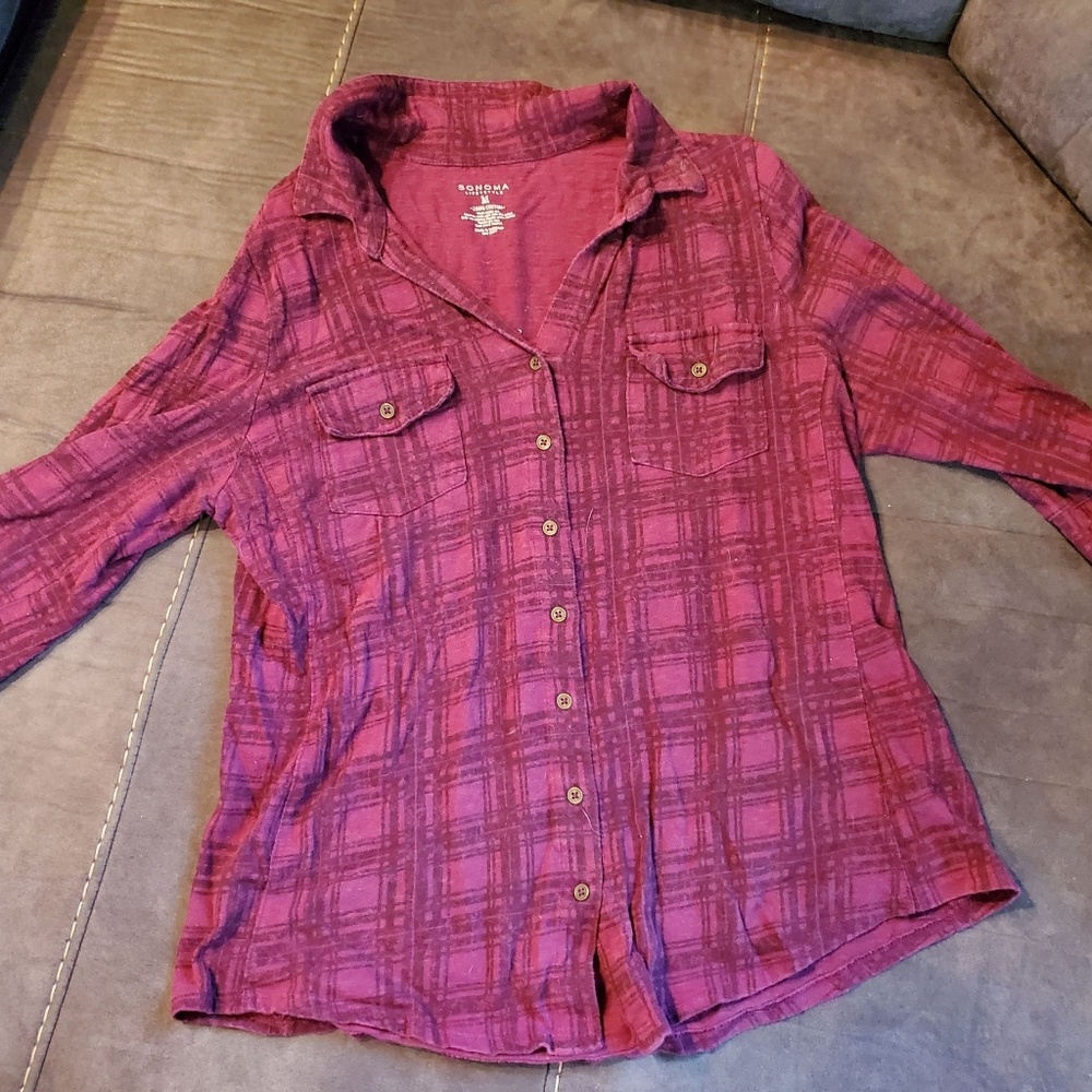 Plaid button up